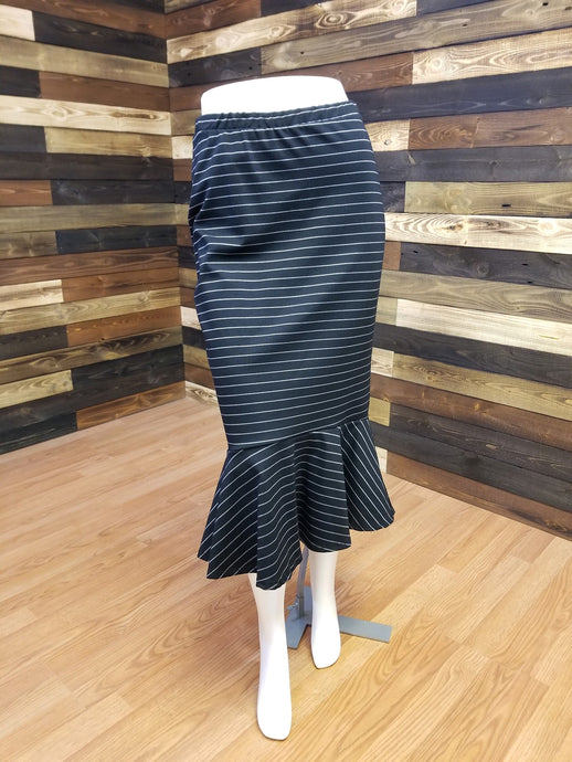 Black Striped Skirt