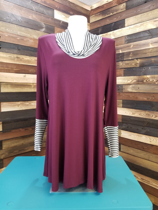 Burgundy Plus Size Top